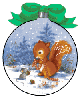 tracy squirrel ornament