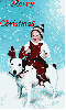 Merry Christmas kid with dog