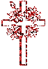 Red Sparkle Cross