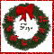 Christmas Wreath with the name Faye