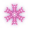 pink snowflake