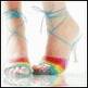 rainbow high heels
