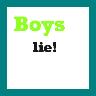 Boys lie