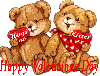 two bears happy valentines day
