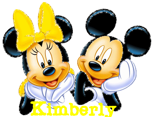 MINNIE & MICKEY WITH NAME KIMBERLY ON IT