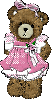 BEAR WITH A PINK DRESS