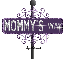 purple street sign mommys WAY