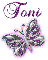 Purple butterfly- Toni