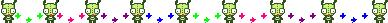 Gir And Mulity. Colored Sparkles