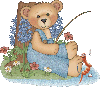 Teddy fishing