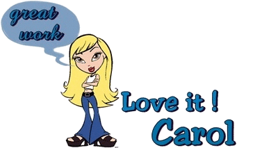 Carol with bratz doll and text