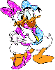 Donald Duck and Daisy Duck