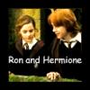 Ron and Hermione holding hands =)