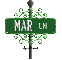 green street sign mar LN