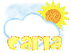 Carla- sun and cloud