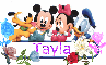 Baby Disney Characters Name Tag- Tayla