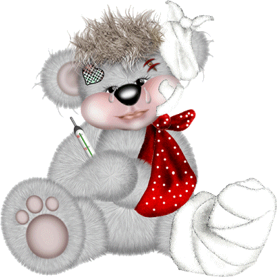 creddy bear not felling well