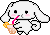 Cute Bunny drinking