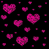 Dark Pink Heart Background
