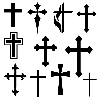 Black Christian Crosses