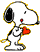 Snoopy With A Beating Heart.