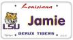 LSU License Plate - Jamie