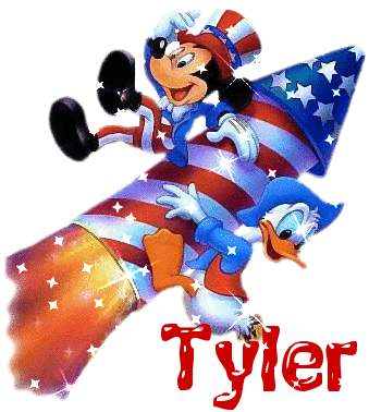 4th of july with the name Tyler