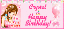 Crystal Happy Birthday