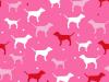 pink dog background