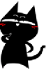 black cat -big laughing 