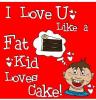 fat kid loves cake