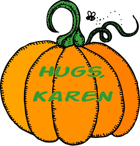 Halloween Pumpkin - Hugs, Karen