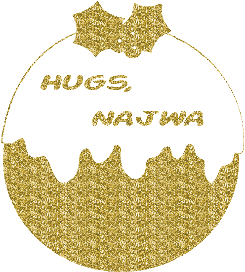 Christmas Ornament - Hugs - Najwa