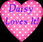 Pink Heart - Daisy Loves It!