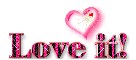 love it-pink heart