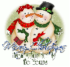 Merry Christmas Snow Couple