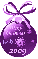 Purple Xmas Ornament - Kelly