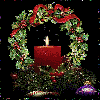 wreath with candle