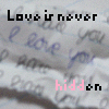 Love is Never Hidden