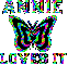 ANNIE Butterfly Loves it