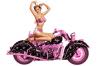 Woman on Motorrad