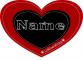 Lithium Chained Heart Name Gothic