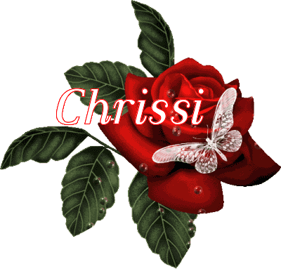 Butterfly Red Rose - Chrissi