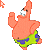 Patrick is a pink star!He dance in cursors!
