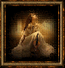 pretty woman with violin in frame