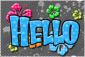 neon colors:hello