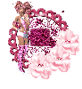 pink roses & girl