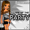 Brunettes are the life of the party