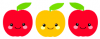 Kawaii Apples Clipart