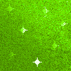 starry glitter green